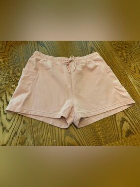 Nike Air Women’s Pink Fleece Lounge Shorts Drawstring XL